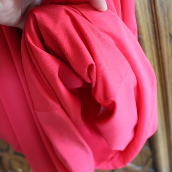 BCBG MaxAzria Draped Bubble Hem Mini Dress Style ACJ6H229 - Red, Size S - Picture 11 of 16